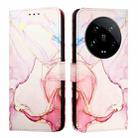 For Xiaomi 14 Ultra PT003 Marble Pattern Flip Leather Phone Case(Rose Gold) - 2