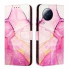 For Xiaomi Civi 3 PT003 Marble Pattern Flip Leather Phone Case(Pink Purple Gold) - 2