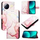 For Xiaomi Civi 3 PT003 Marble Pattern Flip Leather Phone Case(Rose Gold) - 1