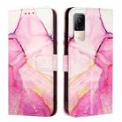 For Xiaomi Civi 1S PT003 Marble Pattern Flip Leather Phone Case(Pink Purple Gold) - 2