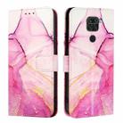 For Xiaomi Redmi 10X 4G PT003 Marble Pattern Flip Leather Phone Case(Pink Purple Gold) - 2