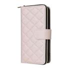 For Samsung Galaxy S25 Edge 5G Crossbody Rhombic Zipper Tower Buckle Leather Phone Case with Lanyard(Beige) - 2