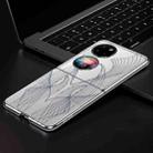 For Huawei P50 Pocket SULADA Electroplated Laser Engraving Texture PC Phone Case(White) - 1