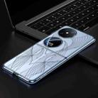 For Huawei Pocket 2 SULADA Electroplated Laser Engraving Texture PC Phone Case(Blue) - 1