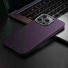 For iPhone 15 Pro Max SULADA 600D Kevlar Texture PC Shockproof Phone Case(Purple) - 1
