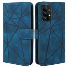 For Samsung Galaxy A32 4G Skin Feel Geometric Lines Leather Phone Case(Blue) - 2