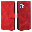 For Samsung Galaxy A32 5G Skin Feel Geometric Lines Leather Phone Case(Red) - 2