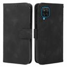 For Samsung Galaxy A12 Skin Feel Geometric Lines Leather Phone Case(Black) - 2