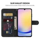 For Samsung Galaxy A25 5G Skin Feel Geometric Lines Leather Phone Case(Black) - 3