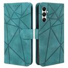 For Samsung Galaxy A13 5G Skin Feel Geometric Lines Leather Phone Case(Green) - 2