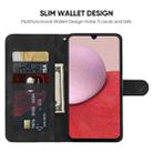 For Samsung Galaxy A14 5G / 4G Skin Feel Geometric Lines Leather Phone Case(Black) - 3