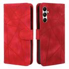 For Samsung Galaxy A14 5G / 4G Skin Feel Geometric Lines Leather Phone Case(Red) - 2