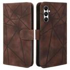 For Samsung Galaxy A14 5G / 4G Skin Feel Geometric Lines Leather Phone Case(Brown) - 2