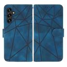 For Samsung Galaxy A24 4G Skin Feel Geometric Lines Leather Phone Case(Blue) - 2
