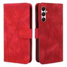 For Samsung Galaxy A34 5G Skin Feel Geometric Lines Leather Phone Case(Red) - 2