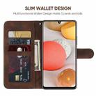 For Samsung Galaxy A42 5G Skin Feel Geometric Lines Leather Phone Case(Brown) - 3