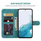 For Samsung Galaxy A54 5G Skin Feel Geometric Lines Leather Phone Case(Green) - 3