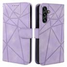 For Samsung Galaxy A54 5G Skin Feel Geometric Lines Leather Phone Case(Purple) - 2