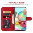 For Samsung Galaxy A71 5G Skin Feel Geometric Lines Leather Phone Case(Red) - 3