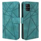 For Samsung Galaxy A71 5G Skin Feel Geometric Lines Leather Phone Case(Green) - 2
