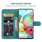 For Samsung Galaxy A71 5G Skin Feel Geometric Lines Leather Phone Case(Green) - 3