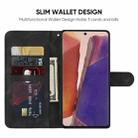 For Samsung Galaxy Note20 Skin Feel Geometric Lines Leather Phone Case(Black) - 3