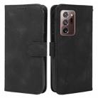 For Samsung Galaxy Note20 Ultra Skin Feel Geometric Lines Leather Phone Case(Black) - 2