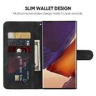 For Samsung Galaxy Note20 Ultra Skin Feel Geometric Lines Leather Phone Case(Black) - 3