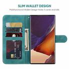 For Samsung Galaxy Note20 Ultra Skin Feel Geometric Lines Leather Phone Case(Green) - 3