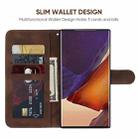 For Samsung Galaxy Note20 Ultra Skin Feel Geometric Lines Leather Phone Case(Brown) - 3