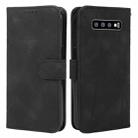 For Samsung Galaxy S10 5G Skin Feel Geometric Lines Leather Phone Case(Black) - 2