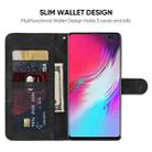 For Samsung Galaxy S10 5G Skin Feel Geometric Lines Leather Phone Case(Black) - 3