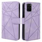 For Samsung Galaxy S20+ Skin Feel Geometric Lines Leather Phone Case(Purple) - 2