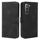 For Samsung Galaxy S21+ 5G Skin Feel Geometric Lines Leather Phone Case(Black) - 2