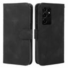 For Samsung Galaxy S21 Ultra 5G Skin Feel Geometric Lines Leather Phone Case(Black) - 2