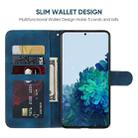 For Samsung Galaxy S22 5G Skin Feel Geometric Lines Leather Phone Case(Blue) - 3