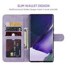 For Samsung Galaxy S22 Ultra 5G Skin Feel Geometric Lines Leather Phone Case(Purple) - 3