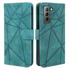 For Samsung Galaxy S22+ 5G Skin Feel Geometric Lines Leather Phone Case(Green) - 2