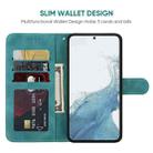 For Samsung Galaxy S23 5G Skin Feel Geometric Lines Leather Phone Case(Green) - 3