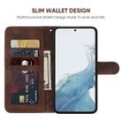 For Samsung Galaxy S23 5G Skin Feel Geometric Lines Leather Phone Case(Brown) - 3