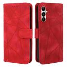 For Samsung Galaxy S23 FE 5G Skin Feel Geometric Lines Leather Phone Case(Red) - 2