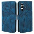 For Samsung Galaxy S23 FE 5G Skin Feel Geometric Lines Leather Phone Case(Blue) - 2