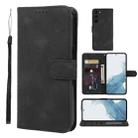 For Samsung Galaxy S23+ 5G Skin Feel Geometric Lines Leather Phone Case(Black) - 1