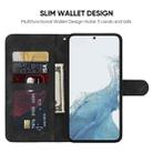 For Samsung Galaxy S23+ 5G Skin Feel Geometric Lines Leather Phone Case(Black) - 3
