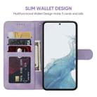For Samsung Galaxy S23+ 5G Skin Feel Geometric Lines Leather Phone Case(Purple) - 3
