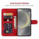 For Samsung Galaxy S24 5G Skin Feel Geometric Lines Leather Phone Case(Red) - 3