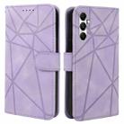 For Samsung Galaxy S24 5G Skin Feel Geometric Lines Leather Phone Case(Purple) - 2