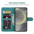 For Samsung Galaxy S24+ 5G Skin Feel Geometric Lines Leather Phone Case(Green) - 3