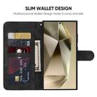 For Samsung Galaxy S24 Ultra 5G Skin Feel Geometric Lines Leather Phone Case(Black) - 3