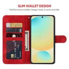 For Samsung Galaxy S24 FE 5G Skin Feel Geometric Lines Leather Phone Case(Red) - 3